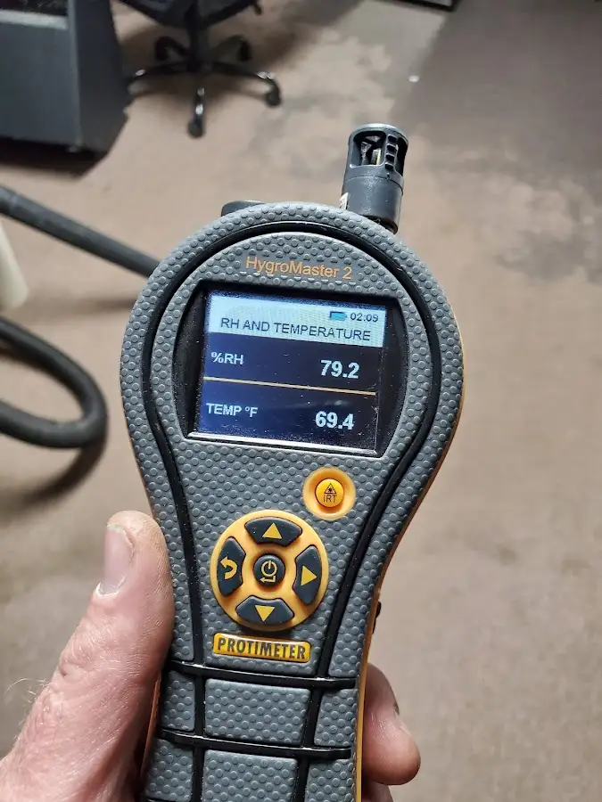 Moisture meter humidity assessment for Fire & Smoke Damage Restoration in Pflugerville