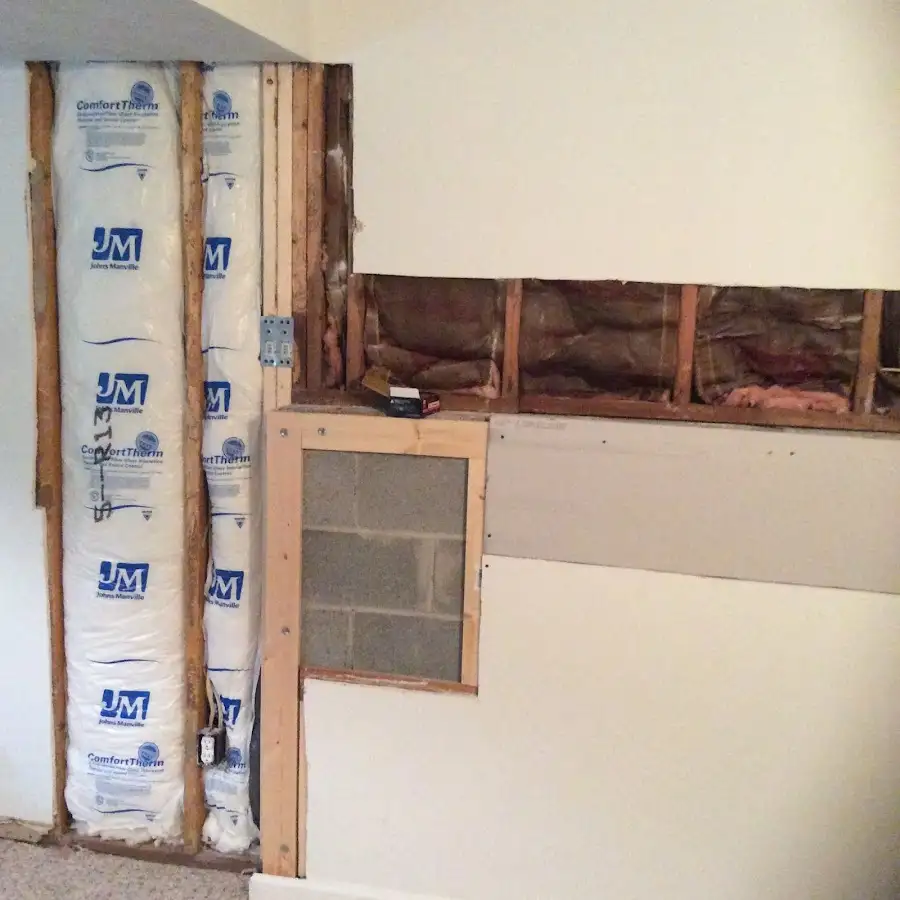 Wall insulation replacement during Contents Cleaning & Restoration in Pflugerville